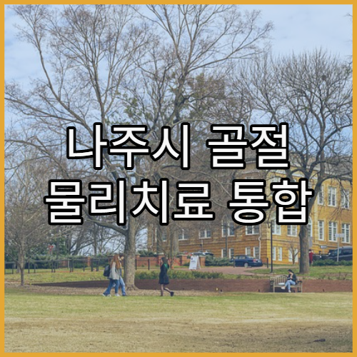 나주시 골절 물리치료 통합 관리 병원 가이드