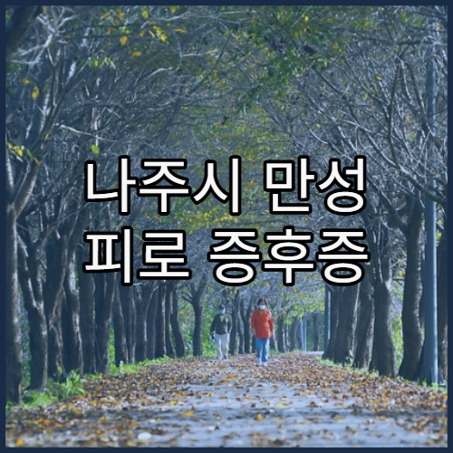 나주시 만성 피로 증후증 검사 및 치료 병원 리스트와 호르몬·영양 검사 패키지 안내
