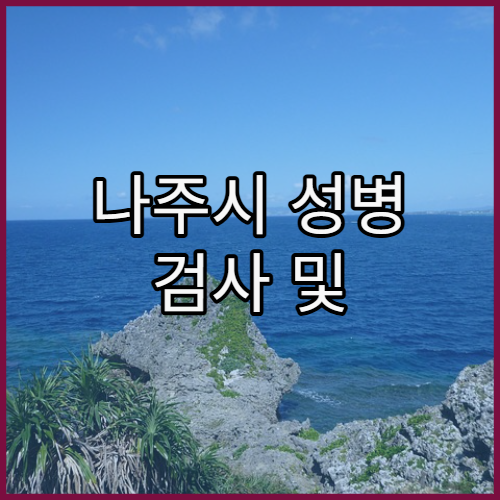 나주시 성병 검사 및 익명 검사 지원하는 병원 추천과 개인정보 보호 가이드